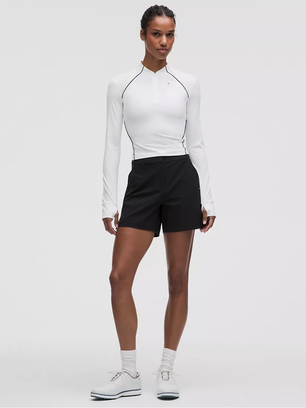 Lululemon Stretch Twill Golf Short 5โ Black Size 29 NWT
